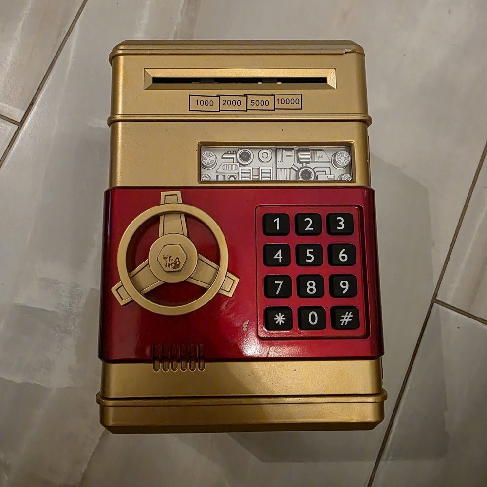 Electronic Piggy Bank ATM Password Money Box Cash Coin Saving AutoDeposit Gift📦 - Picture 7 of 16